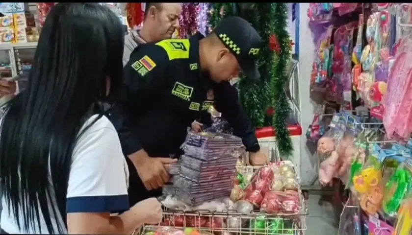 Operativo de la Policía en búsqueda de pólvora.