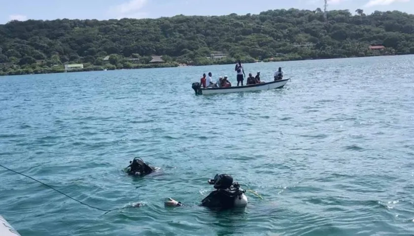 Zona del accidente marítimo.