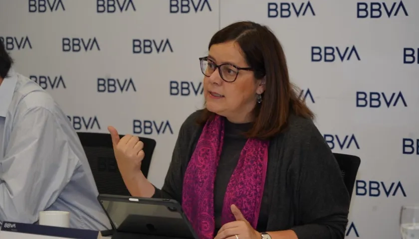 Jefe de BBVA Research para Colombia, Juana Téllez.