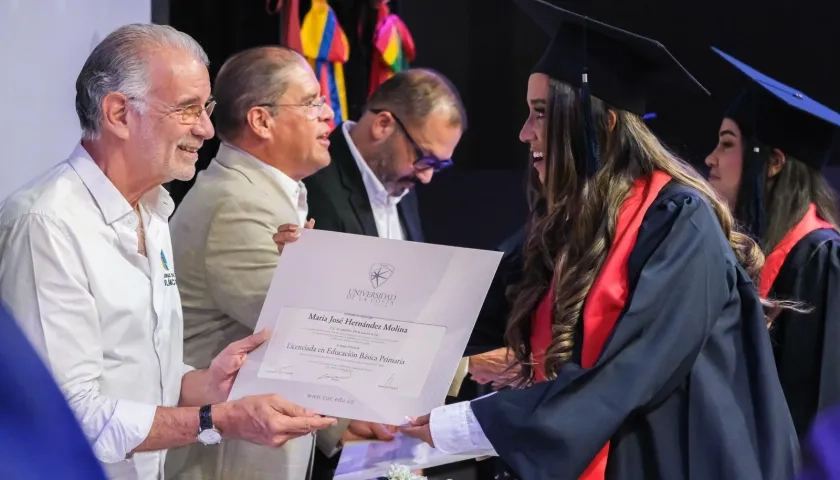 Momentos de la graduación. 