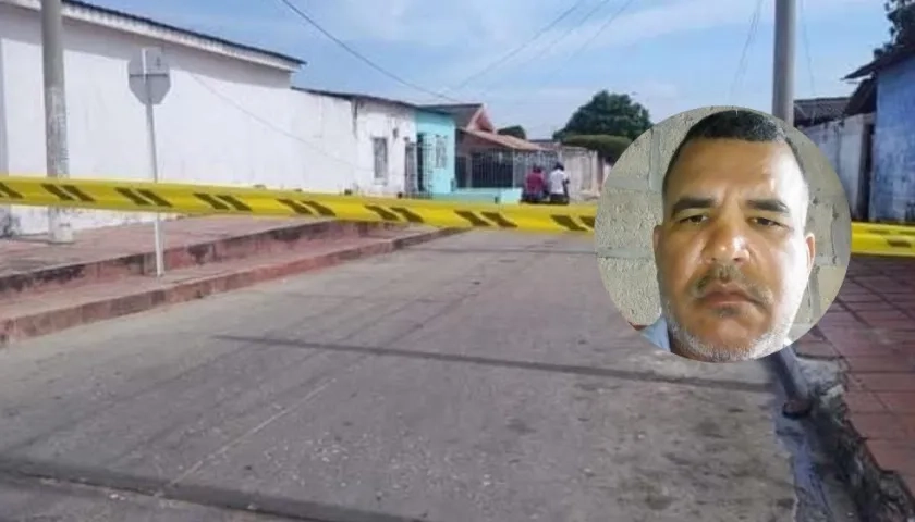 Lugar donde fue asesinado Arnaldo Rubiano.