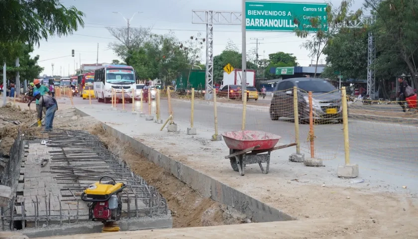 Aspecto de la Calle 30 en el sector de Tauro.