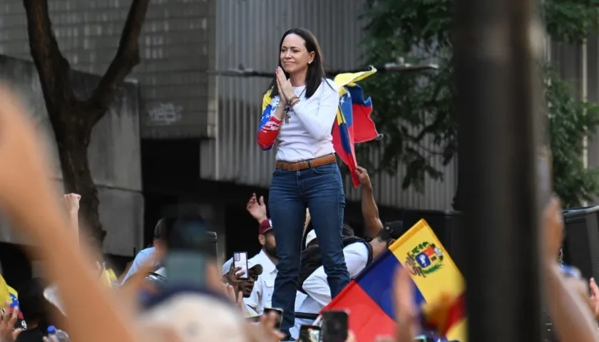 Líder opositora María Corina Machado.