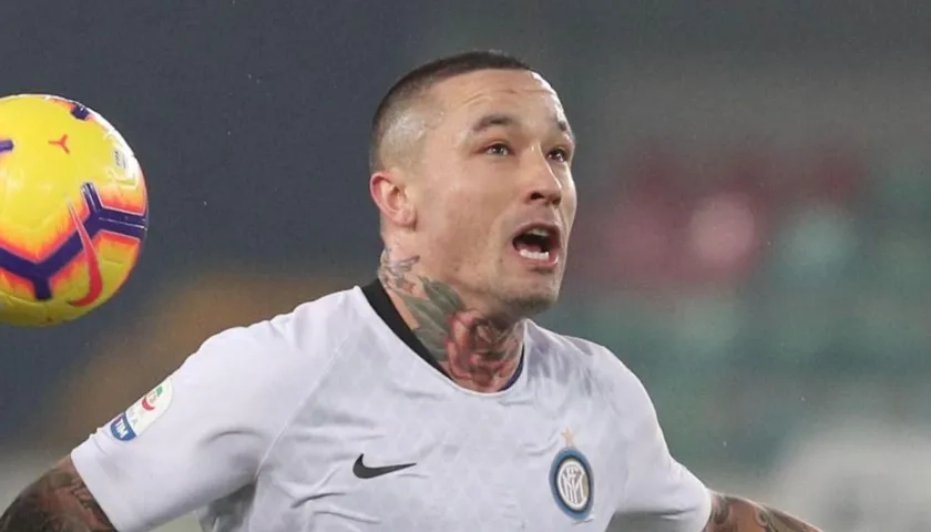 Radja Nainggolan cuando jugaba en el Inter de Milán.