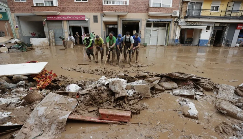 Imagen de la destrucción ocasionada por la dana. 