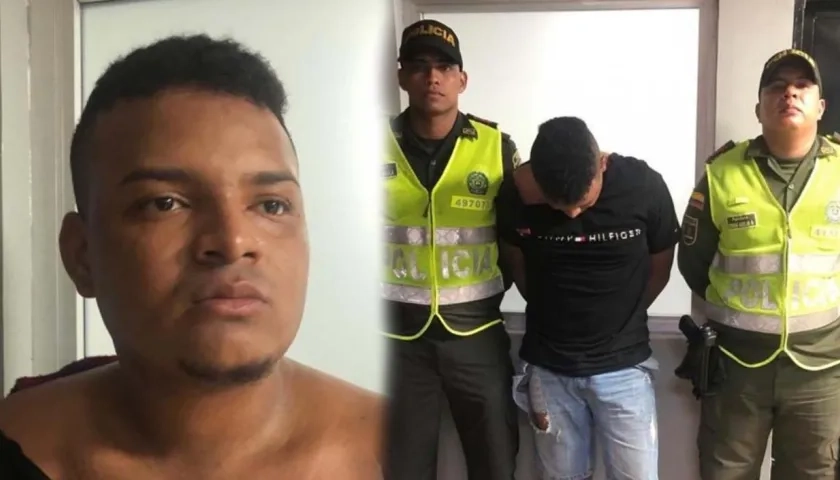 Harold Ubaldo cuando fue capturado en septiembre del 2019