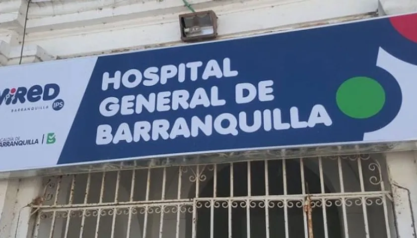 Fachada del Hospital General de Barranquilla.