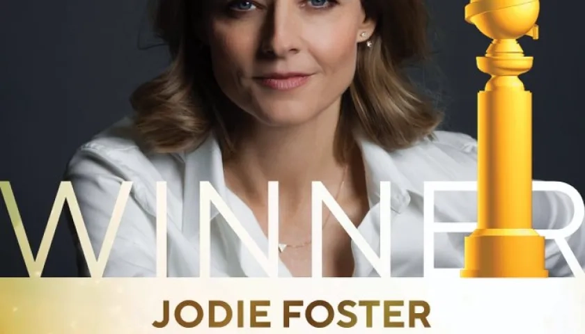 Jodie Foster, ganadora de Globo de Oro. 