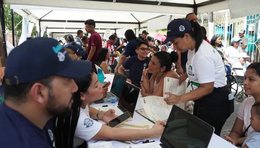 Oferta institucional en los barrios adelantada por la Alcaldía de Barranquilla. 