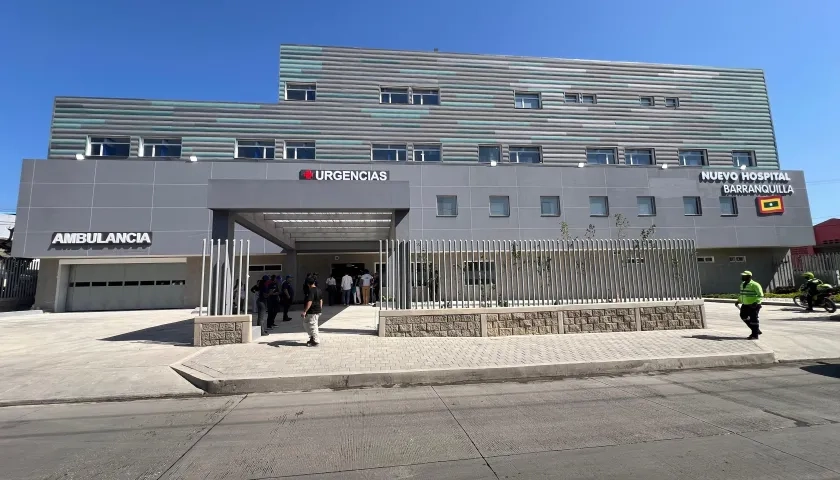 Fachada del Nuevo Hospital Barranquilla. 