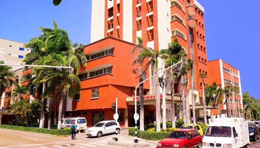 Clínica General del Norte donde murió la víctima. 