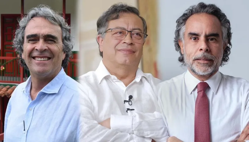 Sergio Fajardo, Gustavo Petro y Armando Benedetti.