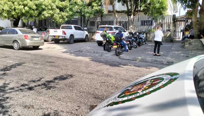 Aspecto de Medicina Legal, en Barranquilla. 