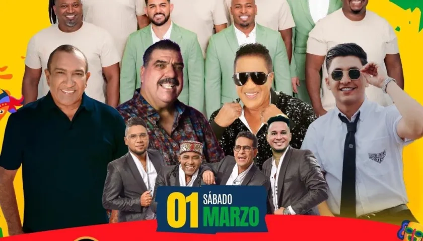 Cartelera de artistas de Moys.