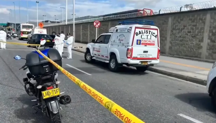 Lugar de los hechos en Bogotá. 