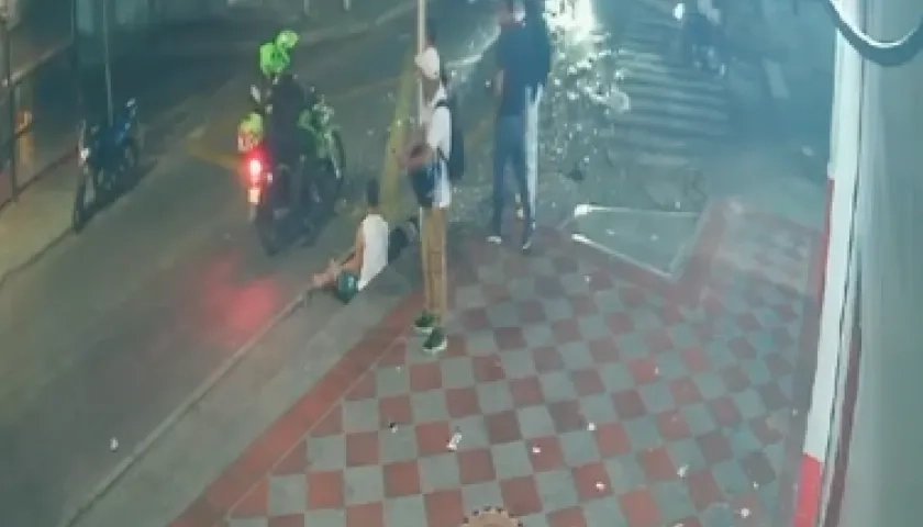 Aspecto del accidente. 