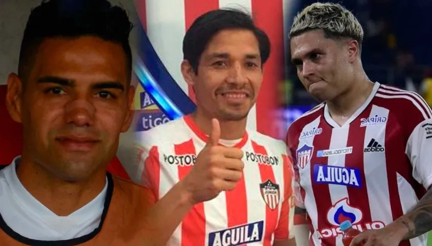 Radamel Falcao García, Matías Fernández y Juan Fernando Quintero.