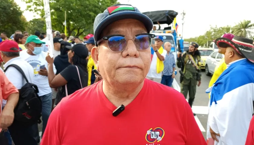 Henry Gordon, presidente de la Central Unitaria de Trabajadores CUT subdirectiva Atlántico.