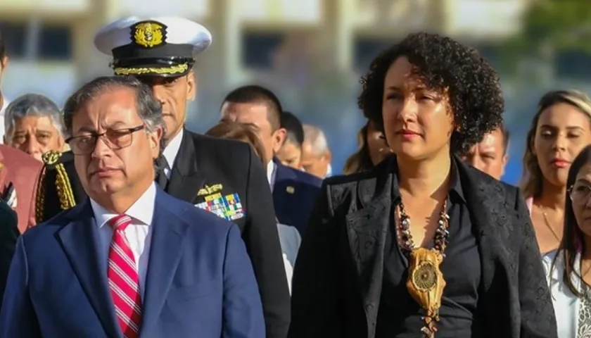 El Presidente Gustavo Petro y la senadora Isabel Zuleta.
