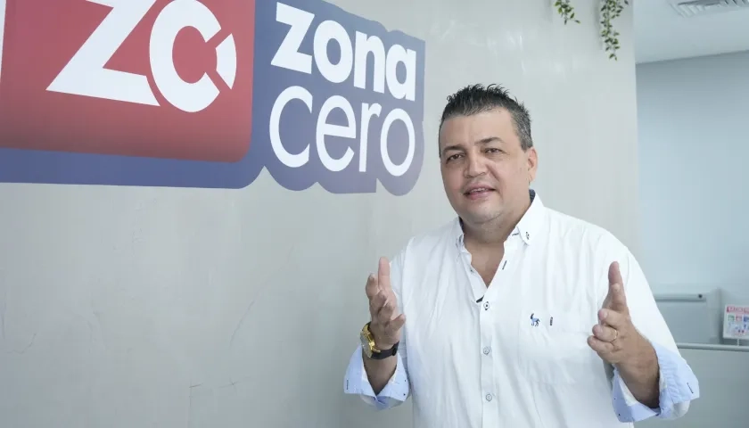 José Luis Morrón en las instalaciones de Zona Cero. 