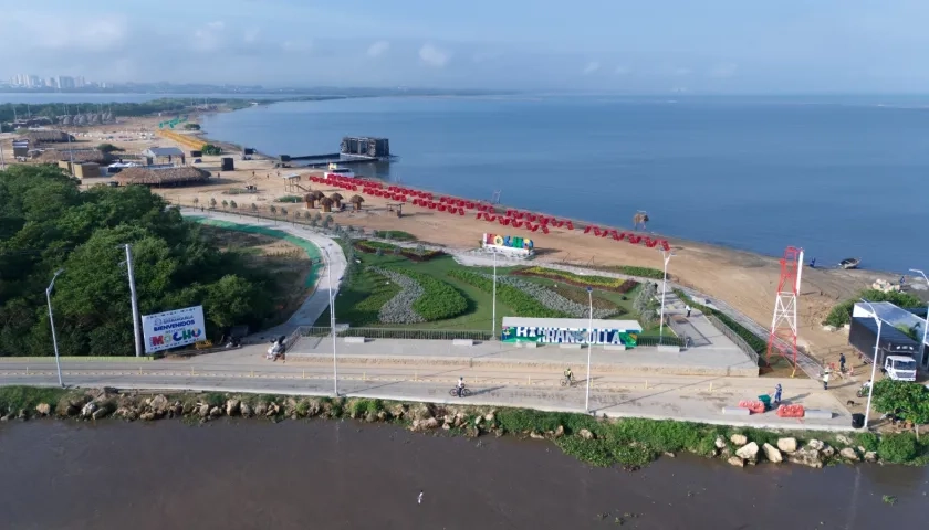 Imagen aérea de La Playa de Puerto Mocho.