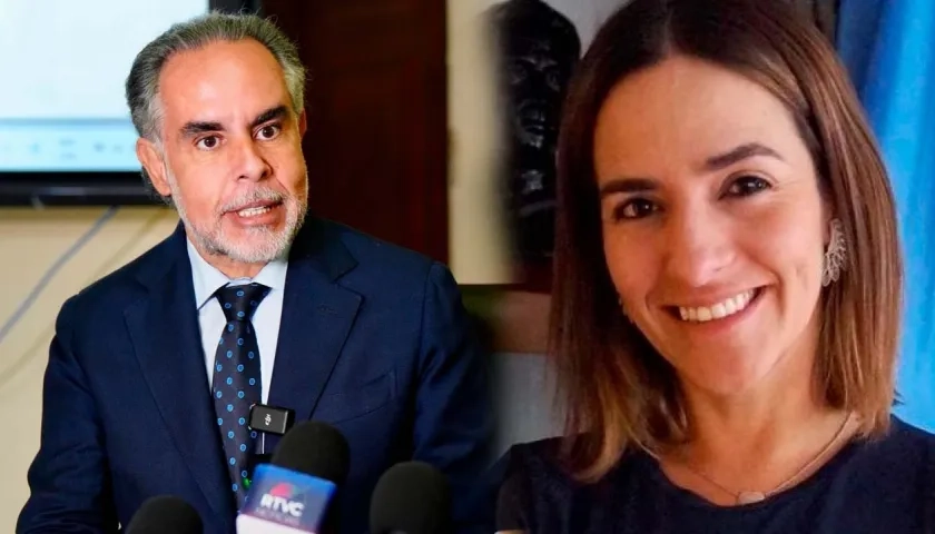 Armando Benedetti y Lina Arbeláez.