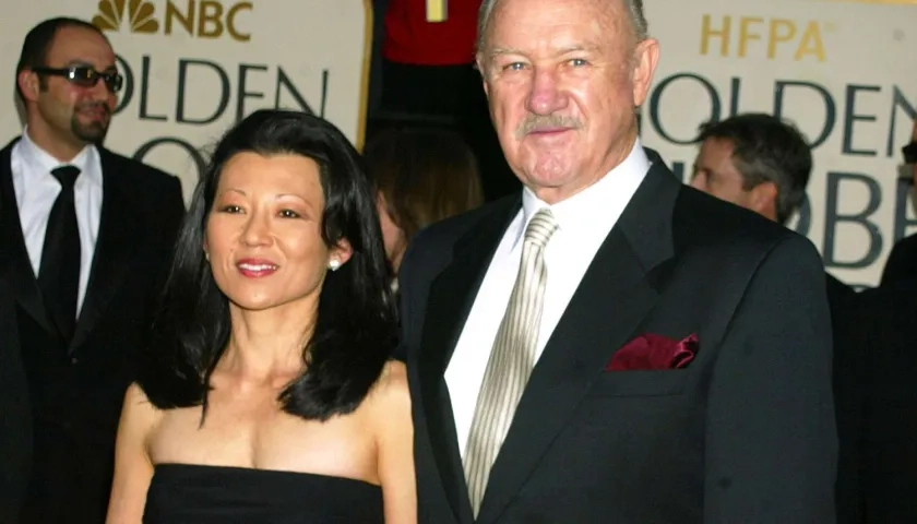 Betsy Arakawa y Gene Hackman.