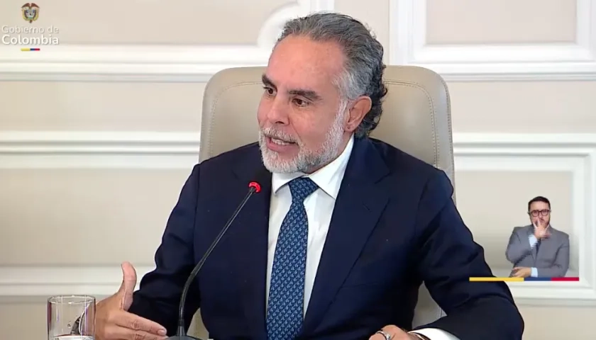 Armando Benedetti, ministro del Interior. 