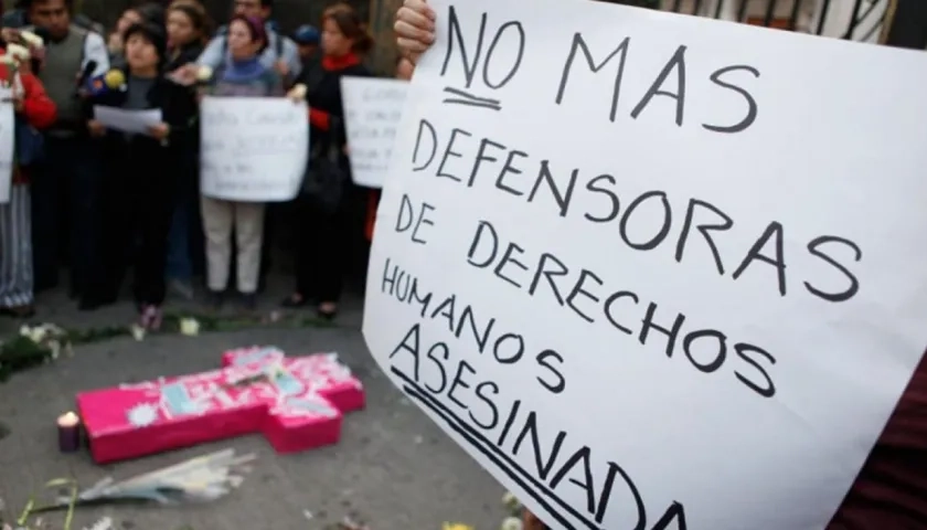 Los Defensores de Derechos Humanos están vulnerables ante la violencia en Colombia. 