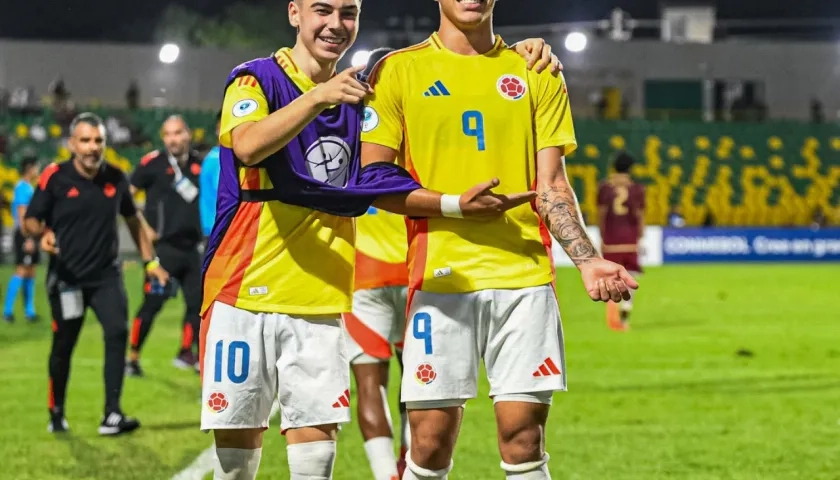 Santiago Londoño, goleador de Colombia en el Sudamericano sub-17.
