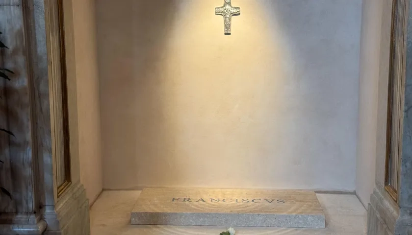 Tumba del Papa Francisco en Santa María La Mayor.