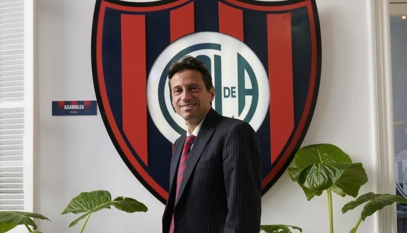 Marcelo Moretti, presidente de San Lorenzo de Almagro. 