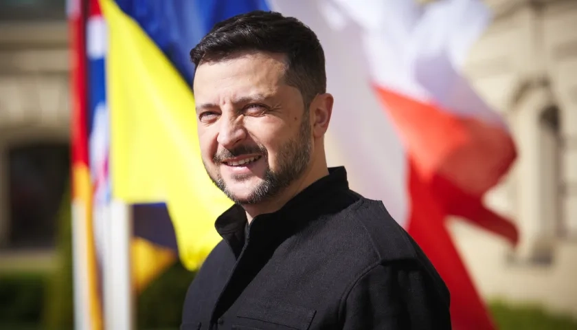 El presidente de Ucrania, Volodímir Zelenski.