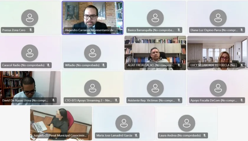 Audiencia de este miércoles 14 de mayo.