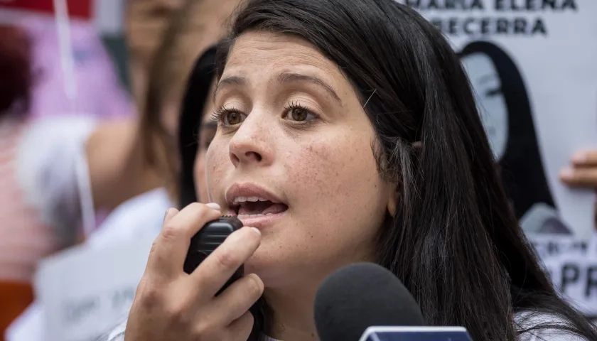 Andreina Baduel, hermana del privado de libertad Josnar Baduel.