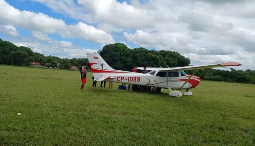 La avioneta desaparecida.