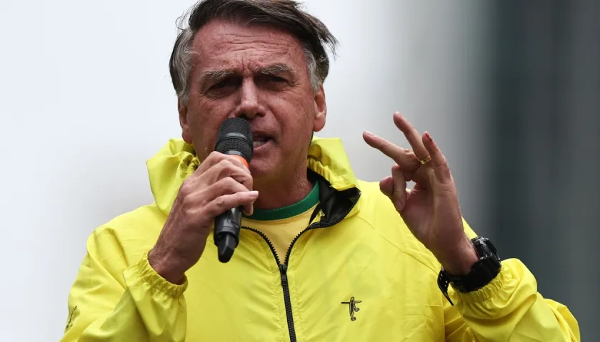 El expresidente brasileño Jair Bolsonaro.