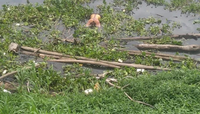 Momento del hallazgo del cadáver. 