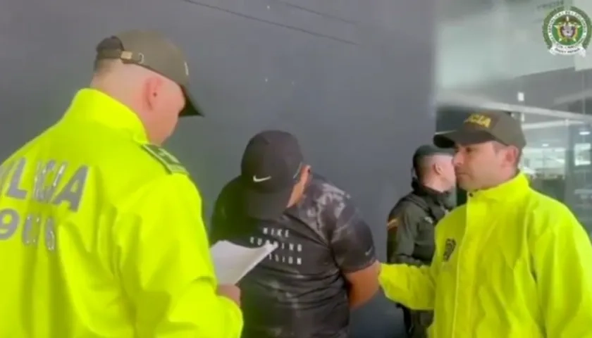  Jorge Antonio Zurita, alias 'Gordo Pibe', capturado por la Policía. 