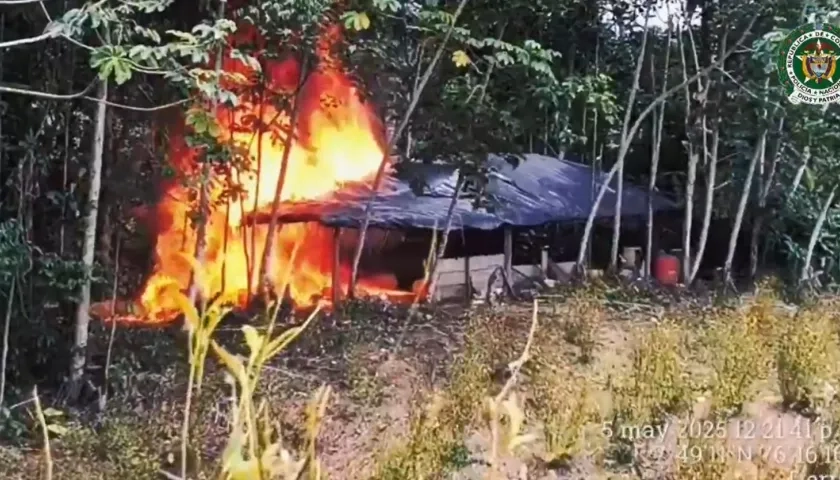 Estructura destruida. 