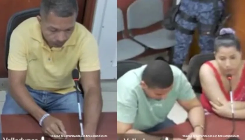 Los tres condenados por un juez. 