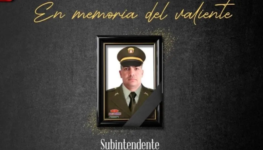 El subintendente Dayron Londoño Tuesta.