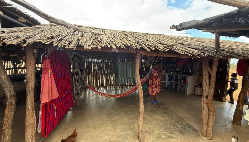 Vivienda de la comunidad Wayúu.