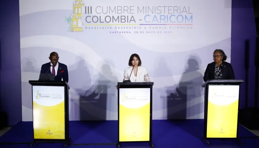 La Canciller Laura Sarabia en el III Cumbre Ministerial que se celebró en Cartagena.