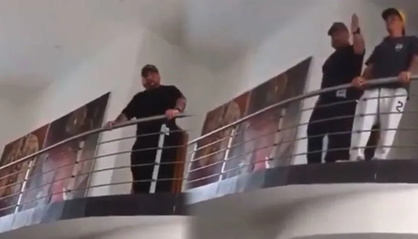 Momento del desalojo.