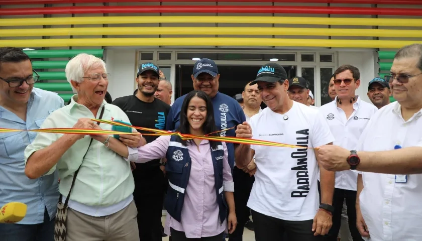 El acto de inauguración del nuevo hospital.
