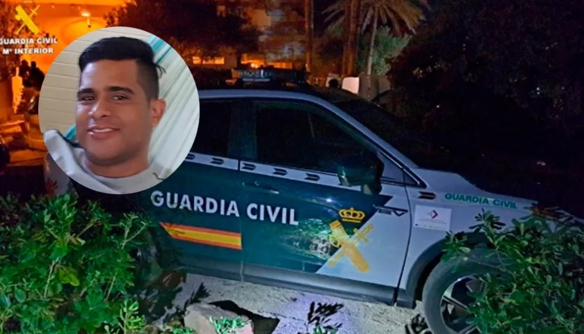 Alvaro Luis Ospino, alias ‘La Negra Dominga’, y el lugar de la masacre en Valencia, España. 