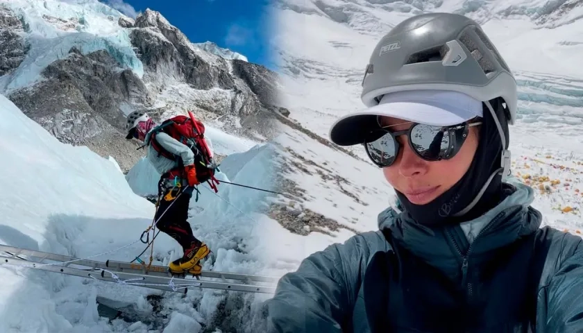 Margarita Moreno en el Everest.
