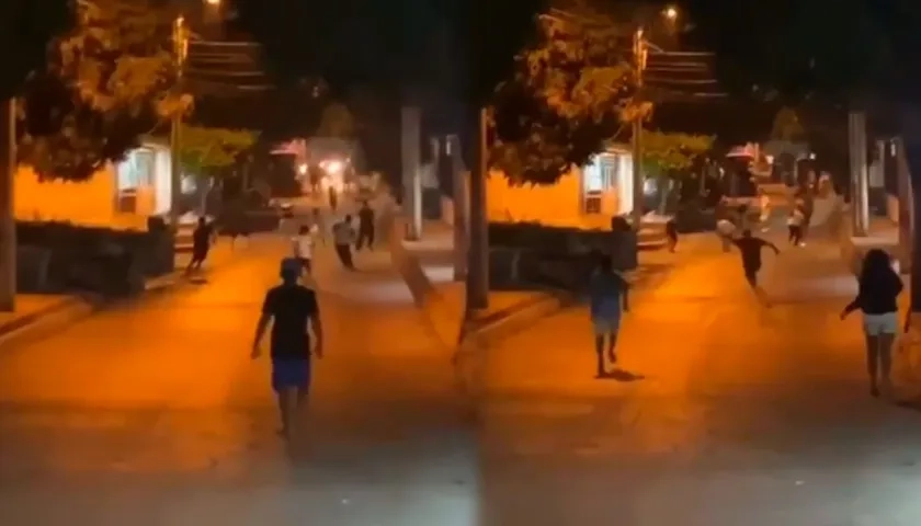 El último enfrentamiento de pandilleros ocurrido en la noche del martes. 