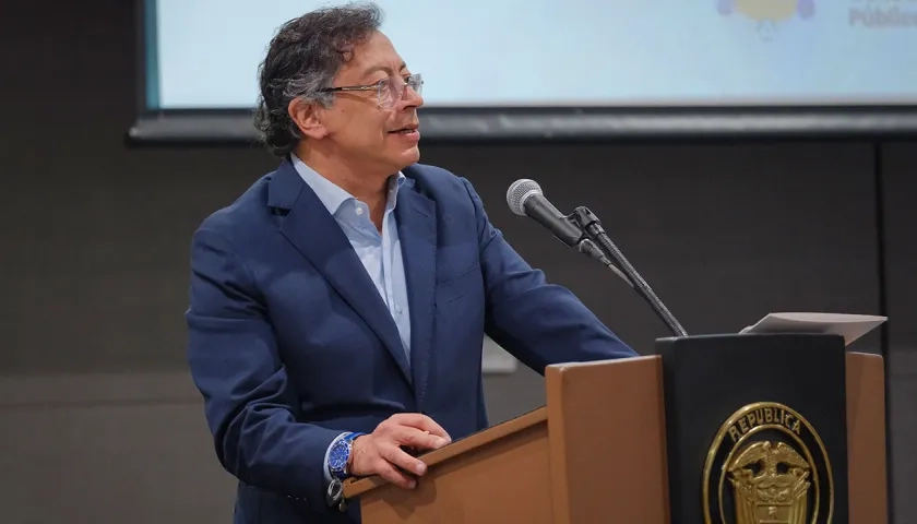 El Presidente Gustavo Petro.